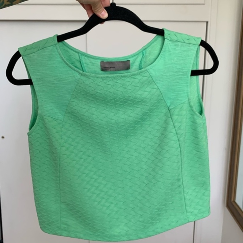 Vero Moda Bright Green Tank Top Size‎ Xs spring summer whimsy minimalist neon